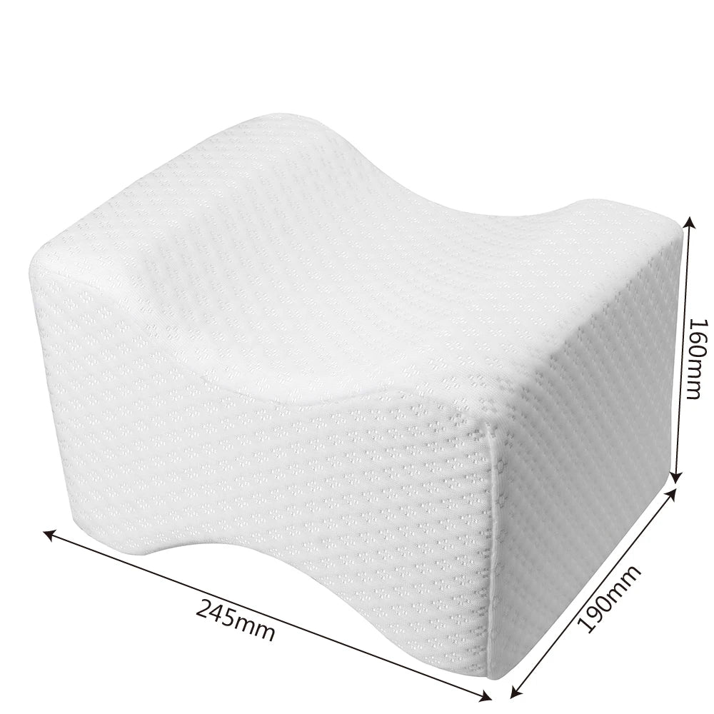 Memory Foam Knee Pillow – Leg & Hip Alignment Support (Side Sleepers)