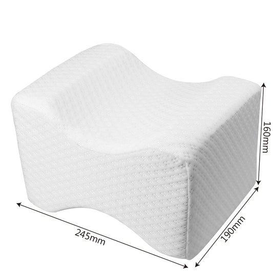 Memory Foam Knee Pillow – Leg & Hip Alignment Support (Side Sleepers)