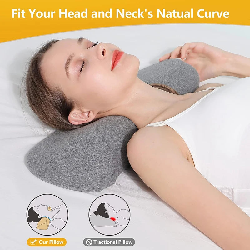 Cervical Memory Foam Pillow – Contour Neck Support
