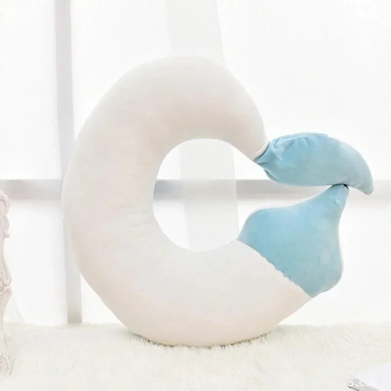 Travel Pillow U Shape Neck Pillow Cute Fox Pillow Hug Sleeping Pillows Ornamental Pillow Office Sleep Pillow 30*30*8CM