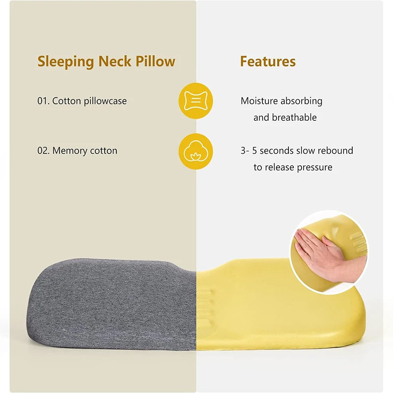Cervical Memory Foam Pillow – Contour Neck Support